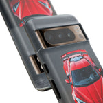 Red C8 Z06 Track Wing Tough Phone Case Cover Gift Art
