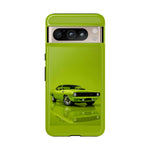 Green Cuda Muscle Car phone case for Gear Heads