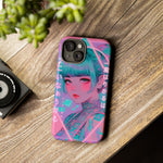 Neon Cyber Geisha phone case | Tough Case