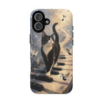 Piano Cat walking on keys Tough Case | Phone cover, musical cat art
