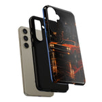 Challenger RT Phone Case, Rainy City Night Muscle Car Tough Cover
