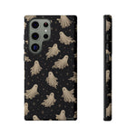Vintage Ghost Pattern phone case | Halloween spooky stars design