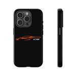 Orange C8 Phone Case for Chevy Fans, Tough Protective Cover
