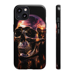 Chrome Skull Sunset Reflection Phone Case Tough Cover Gift