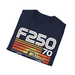 1970 F250 Retro Sunset Truck T-Shirt Classic Pickup Graphic Tee