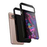 Neon Parrot Cocktails phone case | Tough Cases