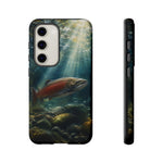 Salmon River Fishing Phone Case, Sunlit Current Cover