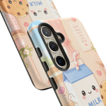Milk Cookie Phone Case Cute Food Kawaii Tough Cover Gift Art