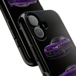 Purple R33 Skyline GTR JDM Sports Car Phone Case Tough Multi View