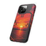 Basketball Court Sunset Phone Case | Tough Phone Case