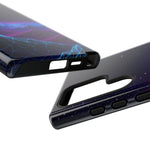 Retro Neon Mountains Phone Case | Vaporwave Galaxy Landscape
