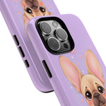 French Bulldog Bat Ears Kawaii Pet Dog Art Tough Phone Case