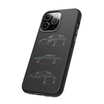 Black GNX Phone Case, Three-View Muscle Car Vector Tough Cover