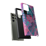 Neon Cyber Geisha phone case | Tough Case