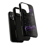 R33 Skyline Infographic Phone Case, Purple Spec Sheet Cover
