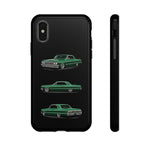 Green Impala Lowrider Phone Case Tough Classic Car Multi View Print