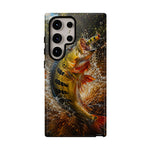 Peacock Bass Strike Phone Case Freshwater Fishing Gift for Anglers