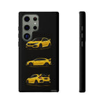 Yellow Type R Sports Car Phone Case Tough JDM Hot Hatch Multi View Print