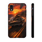 Charger RT Phone Case, Black Coastal Highway Motion Blur