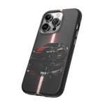 Camaro ZL1 Phone Case, Black Red Racing Stripe Studio Cover, Gift