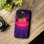 Classic Grid Sunset Vaporwave Art Tough Phone Case
