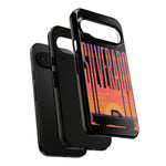 Silverado sunset truck Phone Case | Retro pickup silhouette