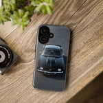 1969 Camaro SS Black Overhead Tough Phone Case Cover Gift Art
