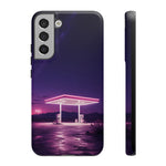 Neon Fuel Station Desert Night Tough Phone Case Cover Gift