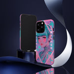 Neon Cyber Geisha phone case | Tough Case