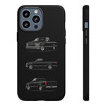 Black Silverado Classic Pickup Tough Phone Case for Chevy Truck Fans