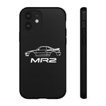 MR2 White Side Silhouette JDM Tough Phone Case Cover Gift