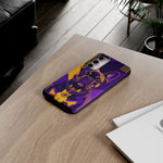 French Bulldog Pop-Art Portrait Tough Phone Case - Purple Gold