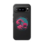 Great Dream Wave Circular Badge Vaporwave Phone Case – Japanese Aesthetic