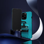 Muscle Car Phone Case Teal 69 Camaro SS, Retro Classic Cover, Guys Gift