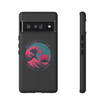 Great Dream Wave Circular Badge Vaporwave Phone Case – Japanese Aesthetic