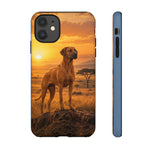 Rhodesian Ridgeback African Savanna Art Tough Phone Case