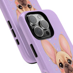 French Bulldog Bat Ears Kawaii Pet Dog Art Tough Phone Case