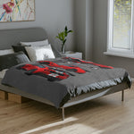 Red GT350 2025 Car Illustration Microfiber Blanket | Sports Muscle Car