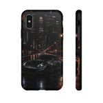 370Z City Prowl Tough Phone Case Black Sports Car at Night