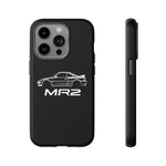 MR2 White Side Silhouette JDM Tough Phone Case Cover Gift