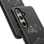 Black Silverado Classic Pickup Tough Phone Case for Chevy Truck Fans
