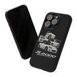 White S2000 Roadster Collage JDM Tough Phone Case Cover Gift