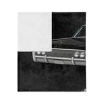 1961 Continental Convertible Black Microfiber Throw Blanket Classic Car Gift
