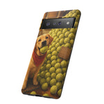 Golden Retriever with Tennis Ball phone case | Cute Dog Art, Tennis Ball Pile
