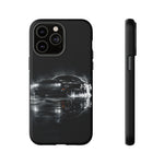 Black Sports Car Illustration 2023 Challenger SRT phone case | Car Drift Reflection
