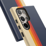 Retro Rainbow Stripe Phone Case | Tough Phone Case