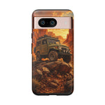 Land Cruiser FJ40 Classic 4x4 Red Rock Canyon Art Tough Phone Case
