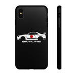 R34 Skyline Japanese Flag Race Car Phone Case | JDM GT-R Tough Cover