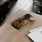 German Wirehaired Pointer Autumn Art Tough Phone Case