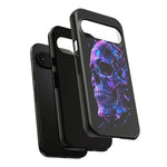 Holographic Skull Phone Case, Shattered Glass Iridescent Cover